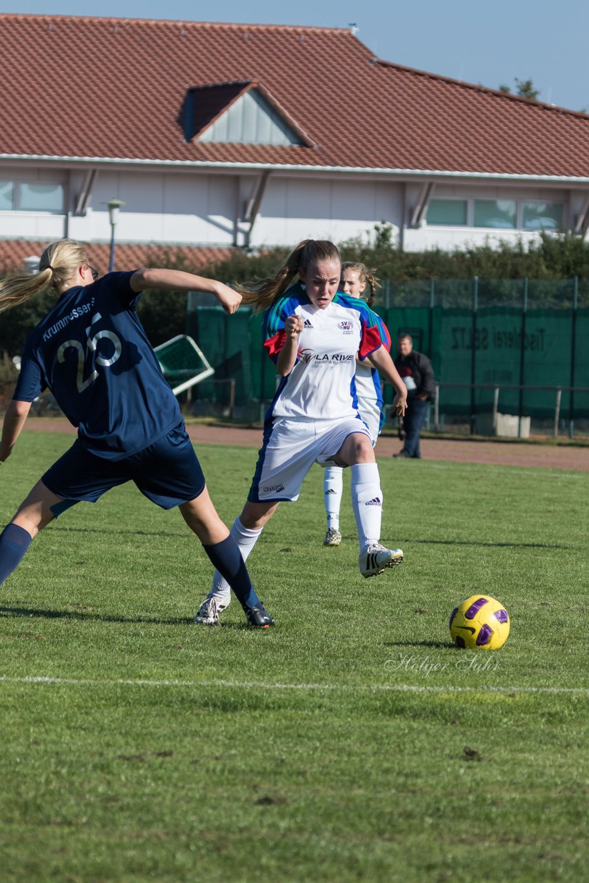 Bild 376 - B-Juniorinnen Krummesser SV - SV Henstedt Ulzburg : Ergebnis: 0:3